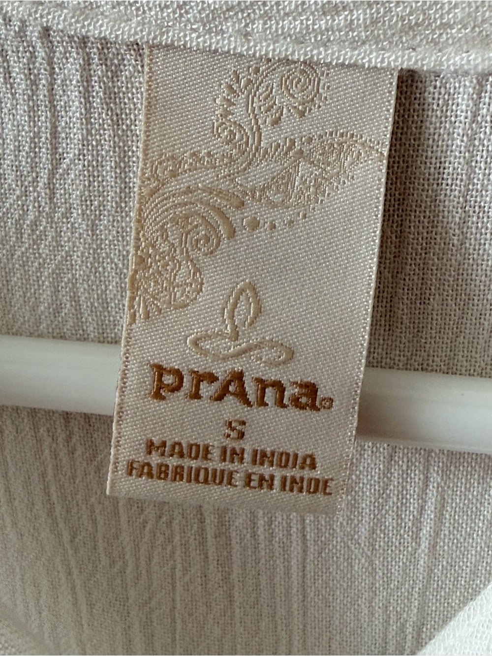 Prana Fernie Flowy Tencel Coverup Long Shirt White. Small. - Picture 6 of 14